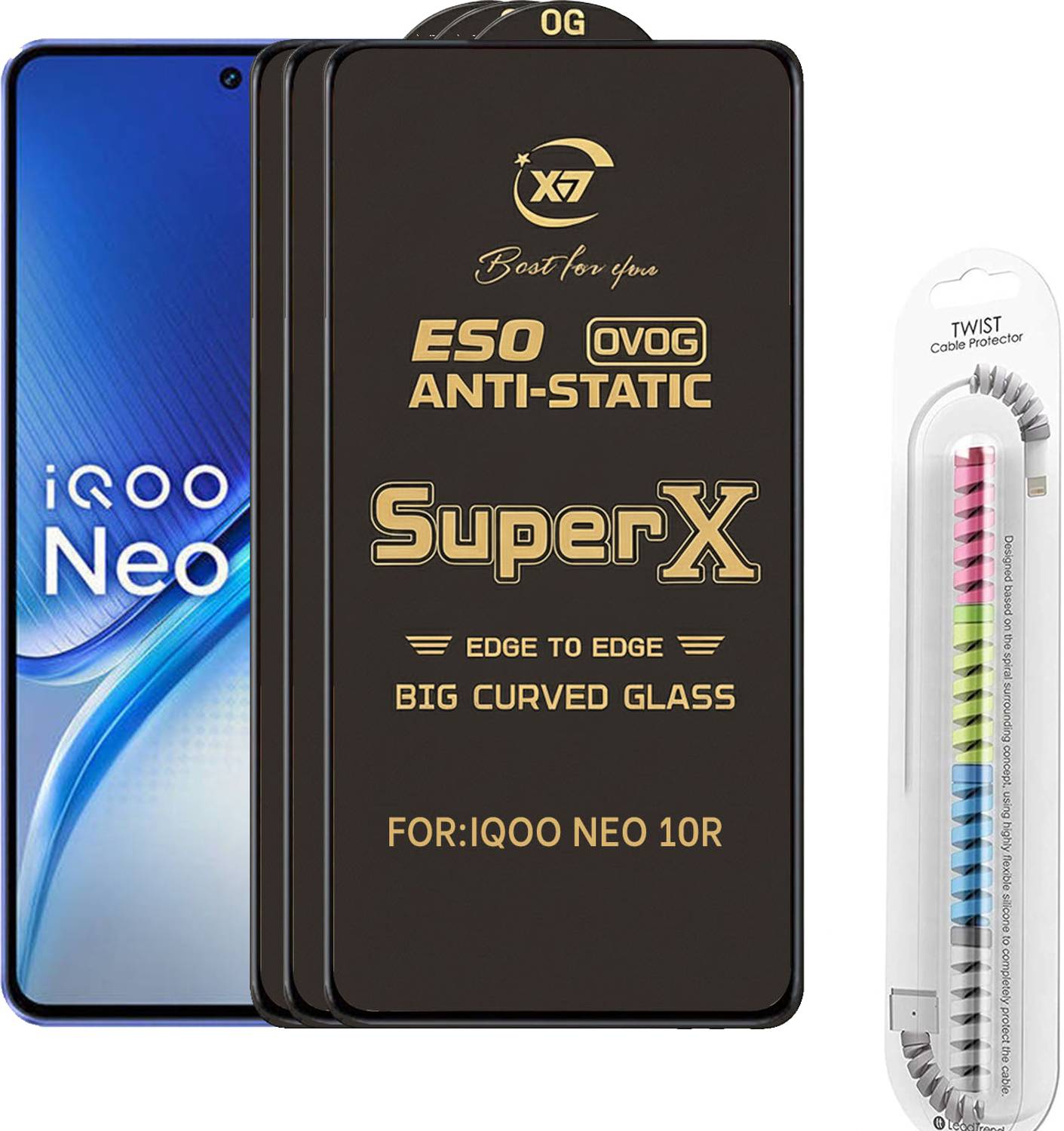 CYOR Edge To Edge Tempered Glass for IQOO NEO 10R
