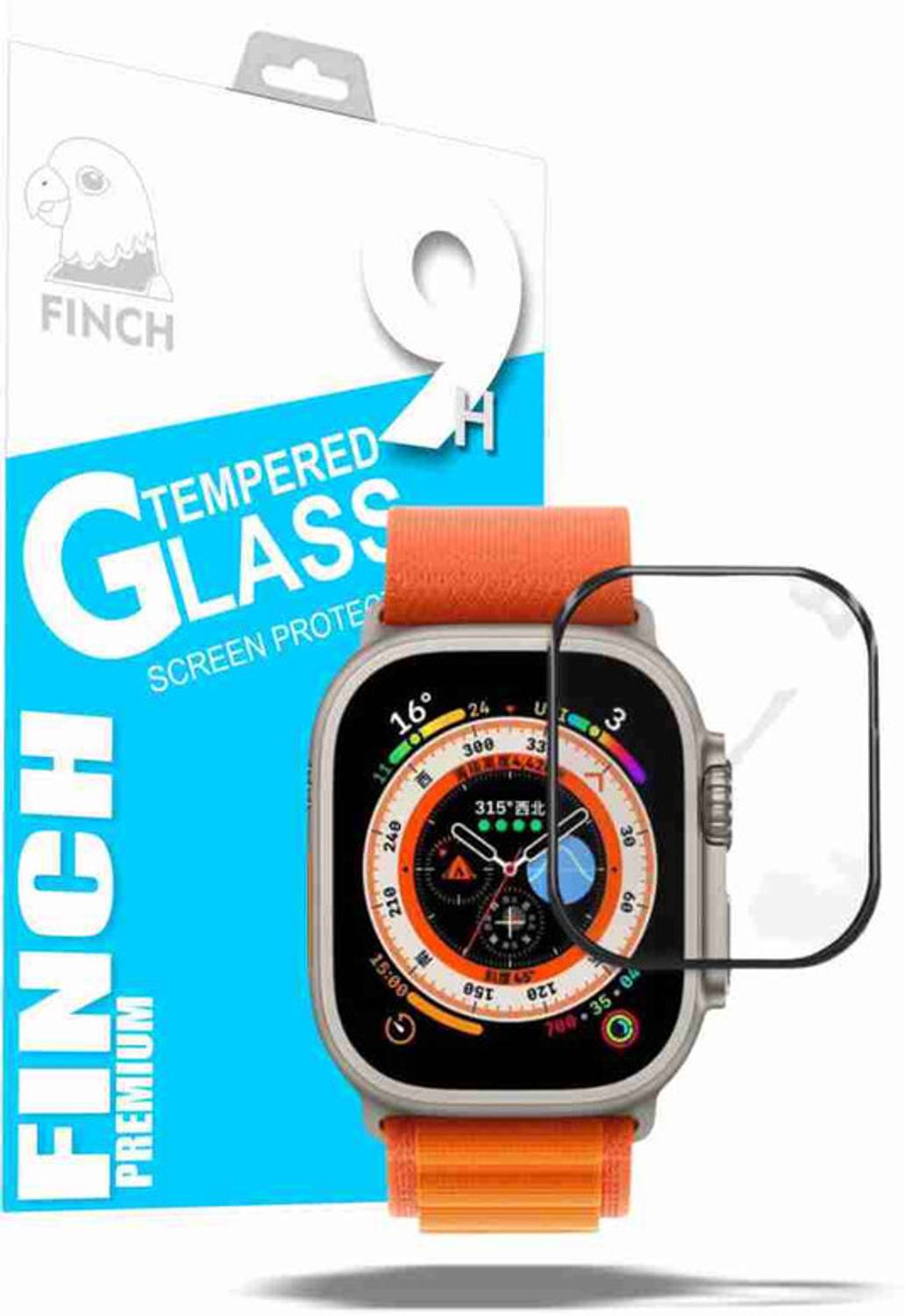 KANCHA Edge To Edge Tempered Glass for APPLE WATCH ULTRA 49MM SMART WATCH