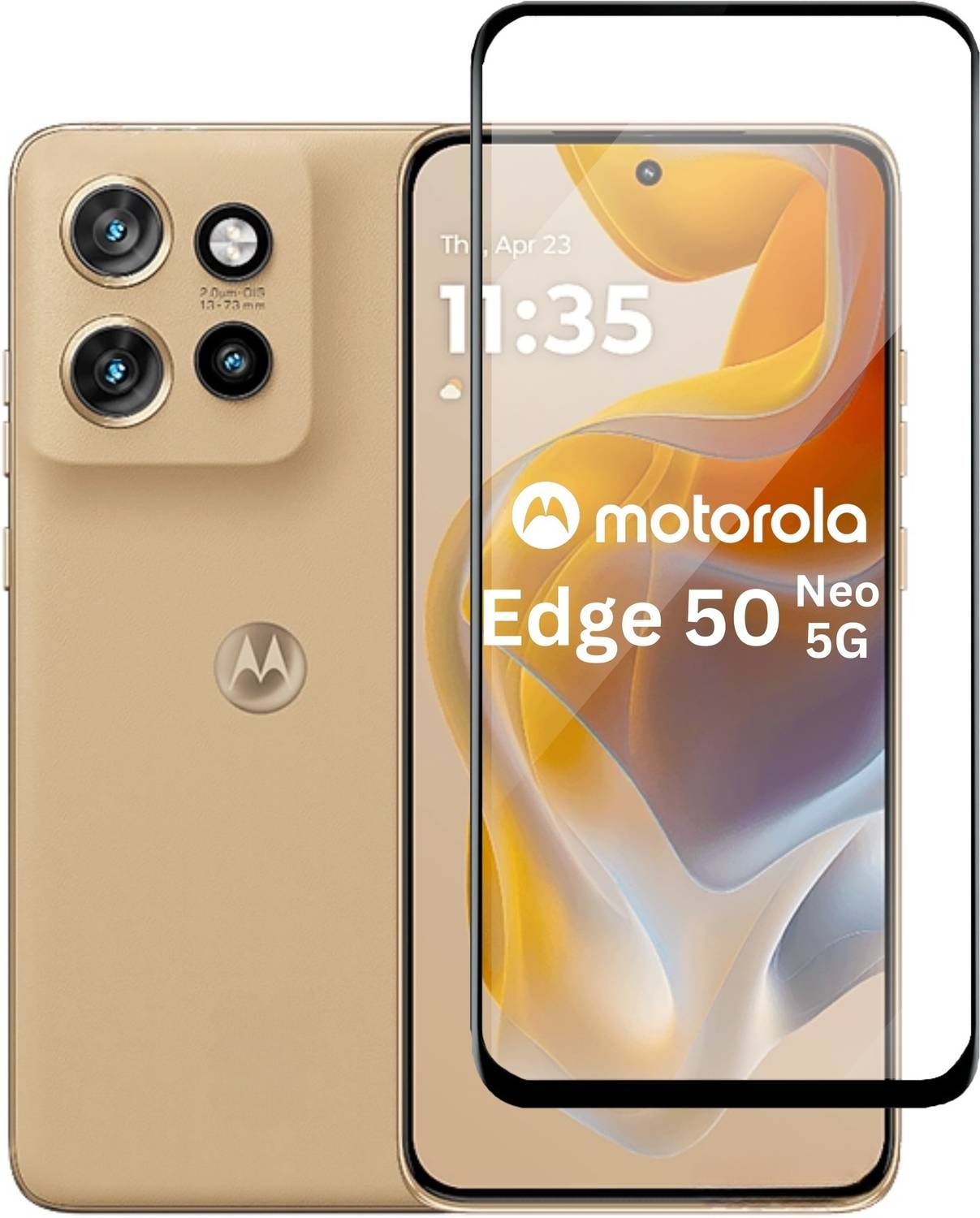 KWINE CASE Edge To Edge Tempered Glass for Motorola Moto Edge 50