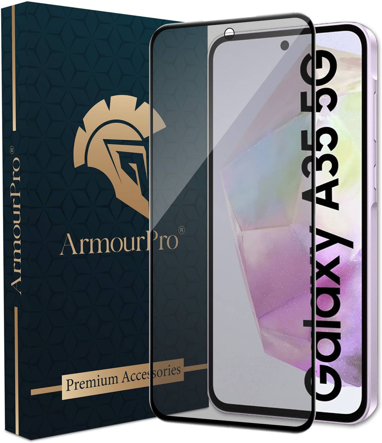 ArmourPro Edge To Edge Tempered Glass for SAMSUNG Galaxy A35 5G, Samsung A55 5G, Samsung M35 5G, Matte protection