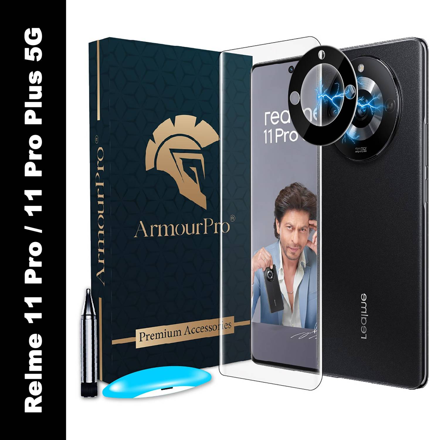ArmourPro Edge To Edge Tempered Glass for Realme 11 Pro 5G, Realm