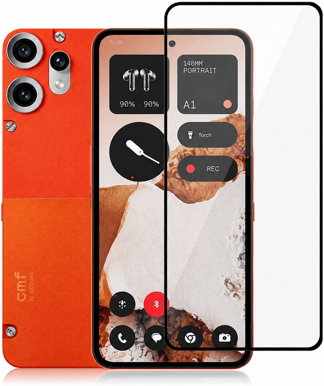 EITANSHA CREATION Edge To Edge Tempered Glass for CMF Phone 2 Pro, Nothing CMF Phone 2 Pro