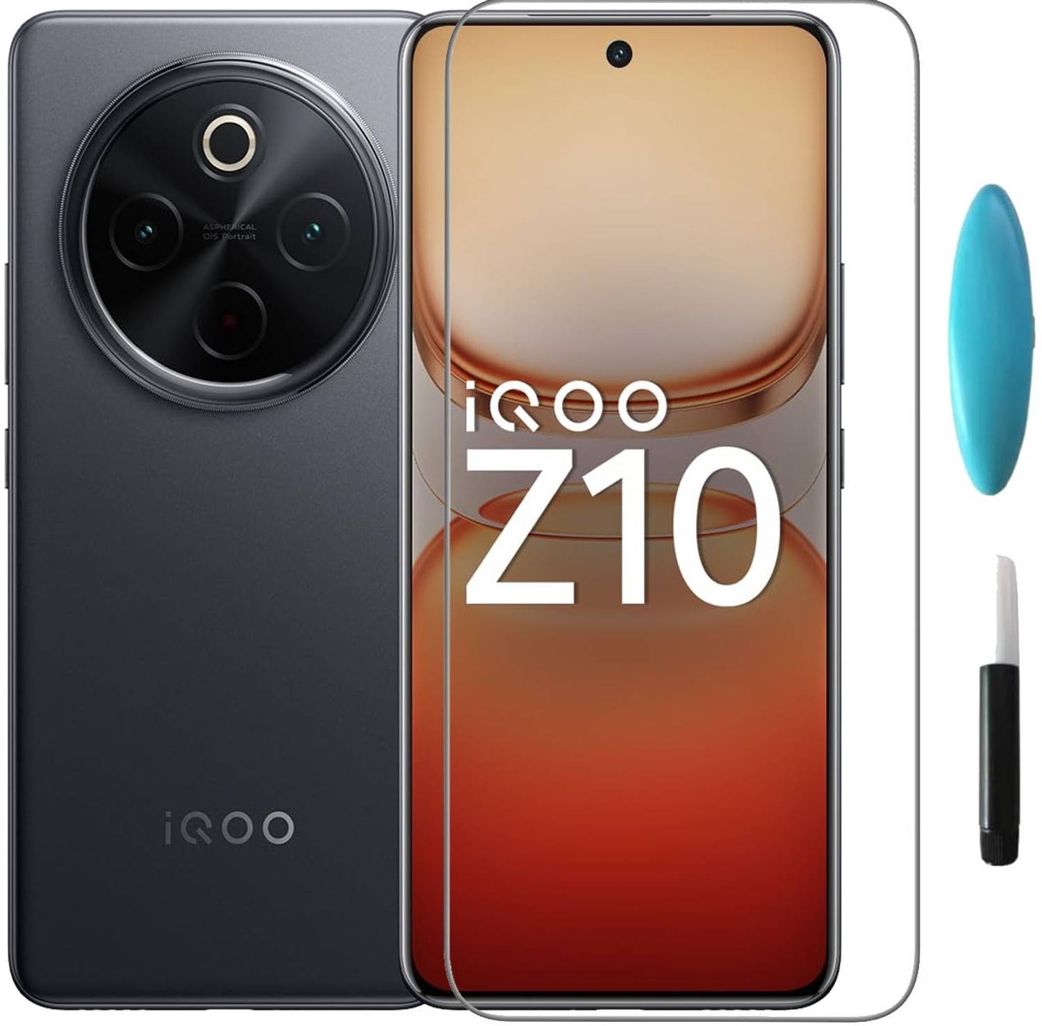 AKSHUD Edge To Edge Tempered Glass for IQOO Z10 5G