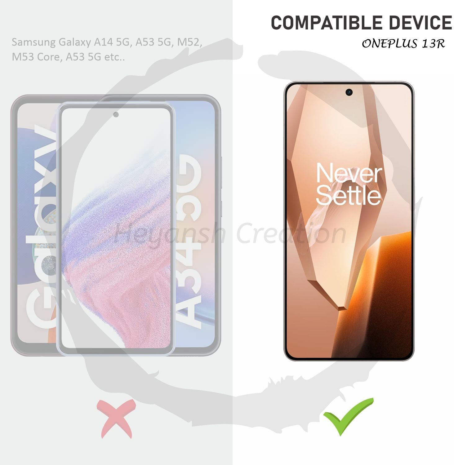 Image of SPAIZZEN Edge To Edge Tempered Glass for Oneplus 13R 5G, Oneplus 13R