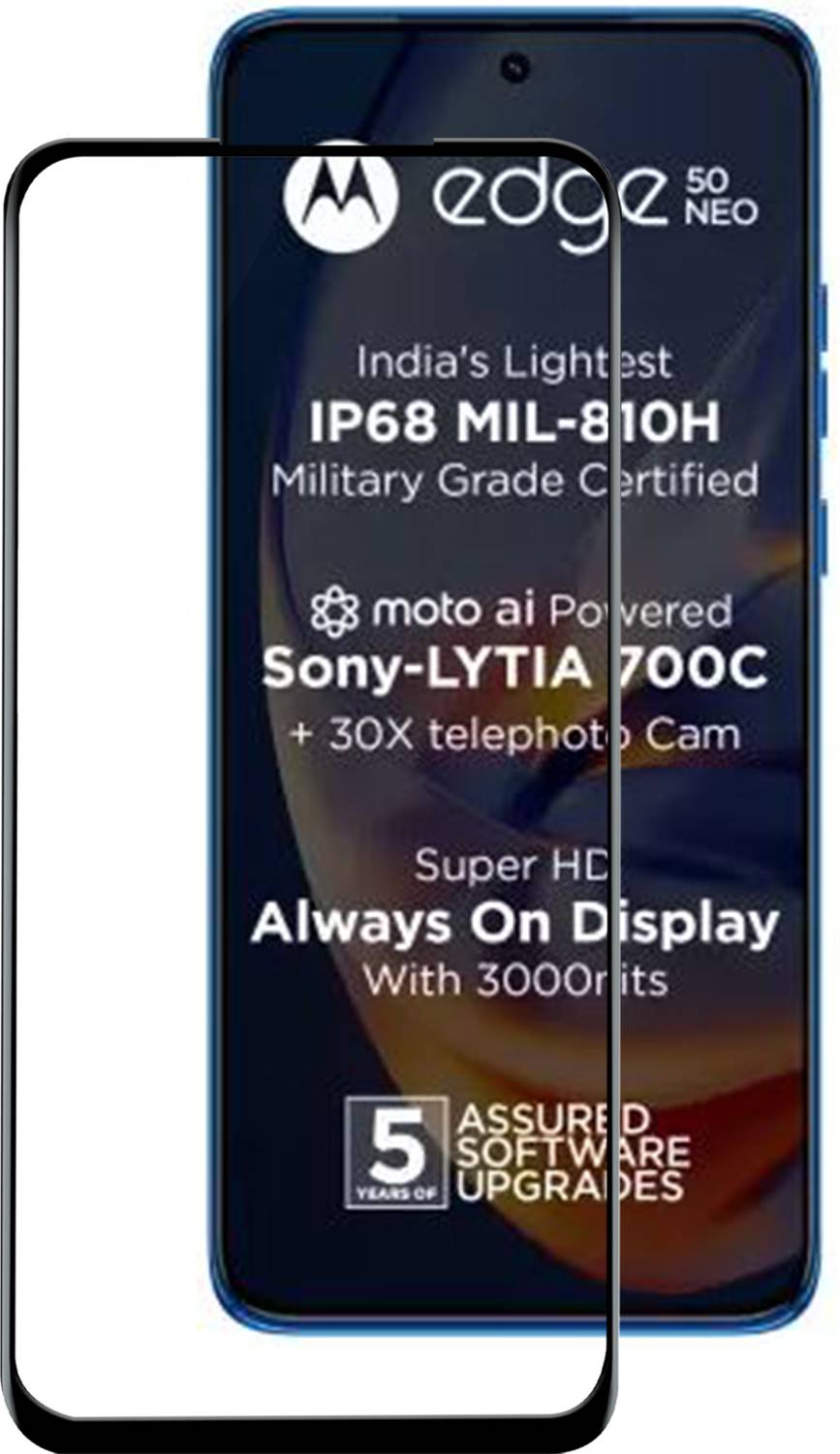 VAlight Edge To Edge Tempered Glass for MOTOROLA Edge 50 Neo, Mot