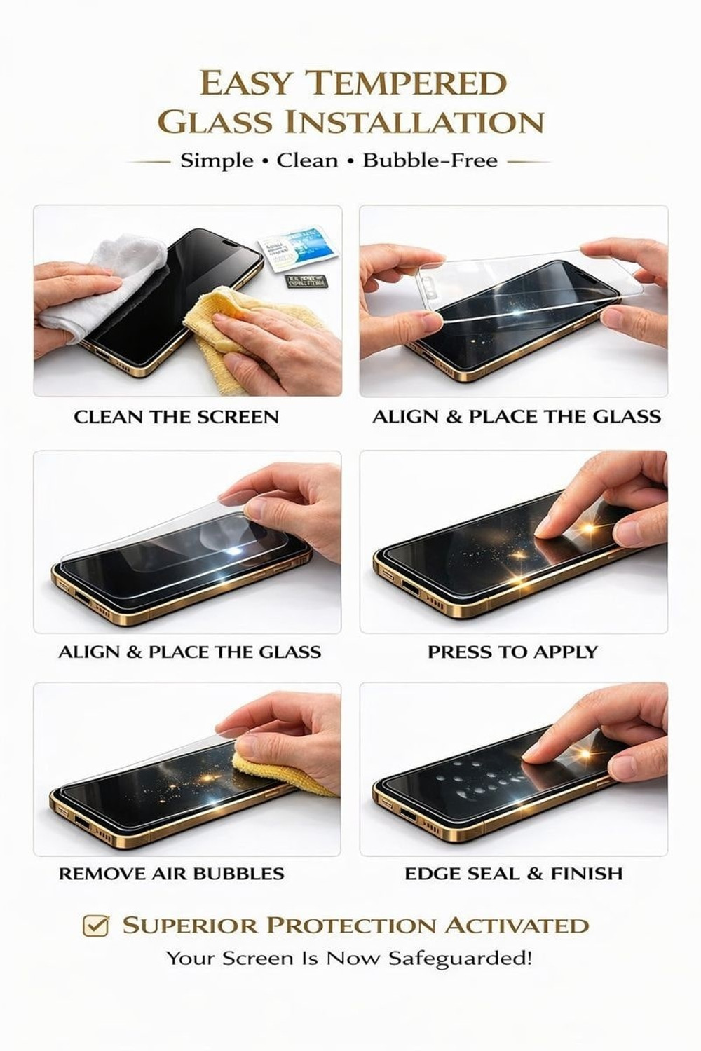 Image of CYOR Edge To Edge Tempered Glass for SAMSUNG F55 5G