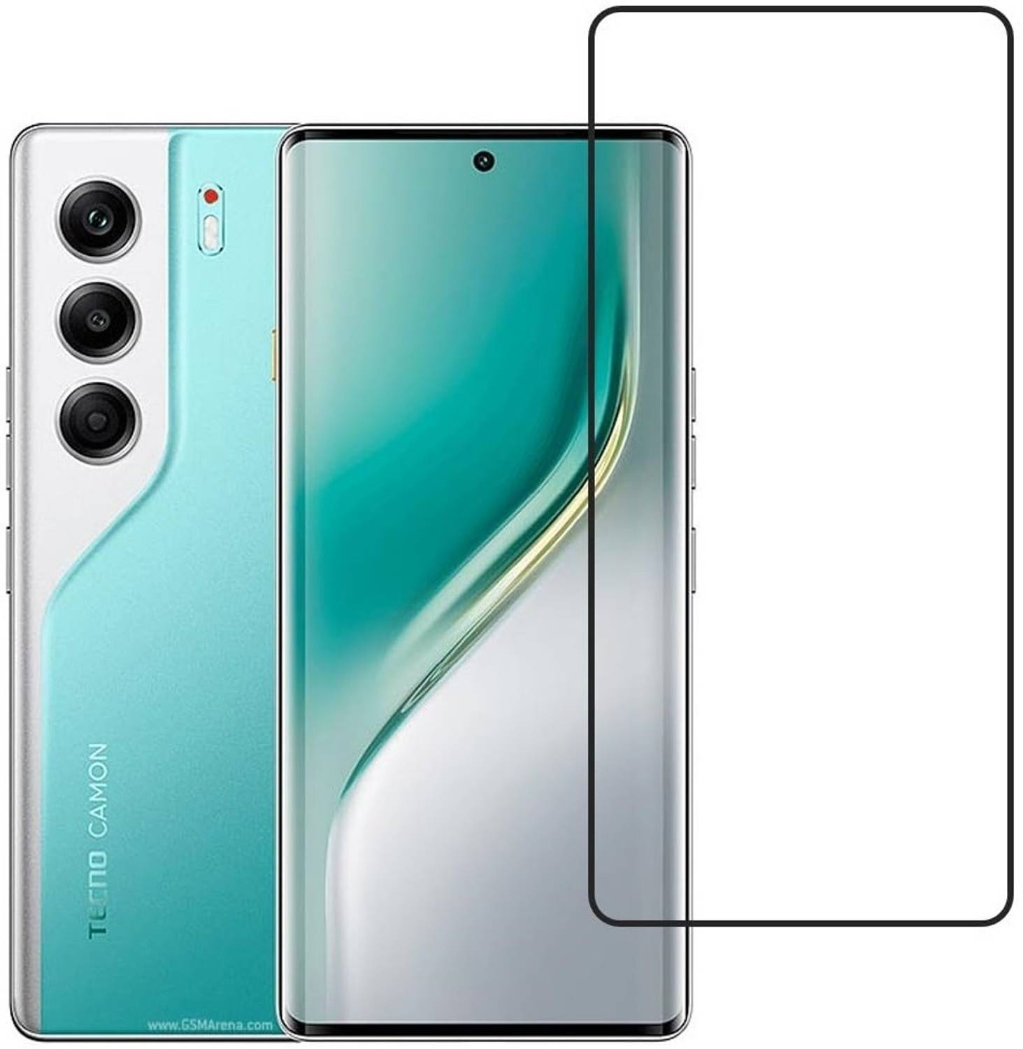Bodoma Edge To Edge Tempered Glass for Tecno Camon 40 Pro 5G