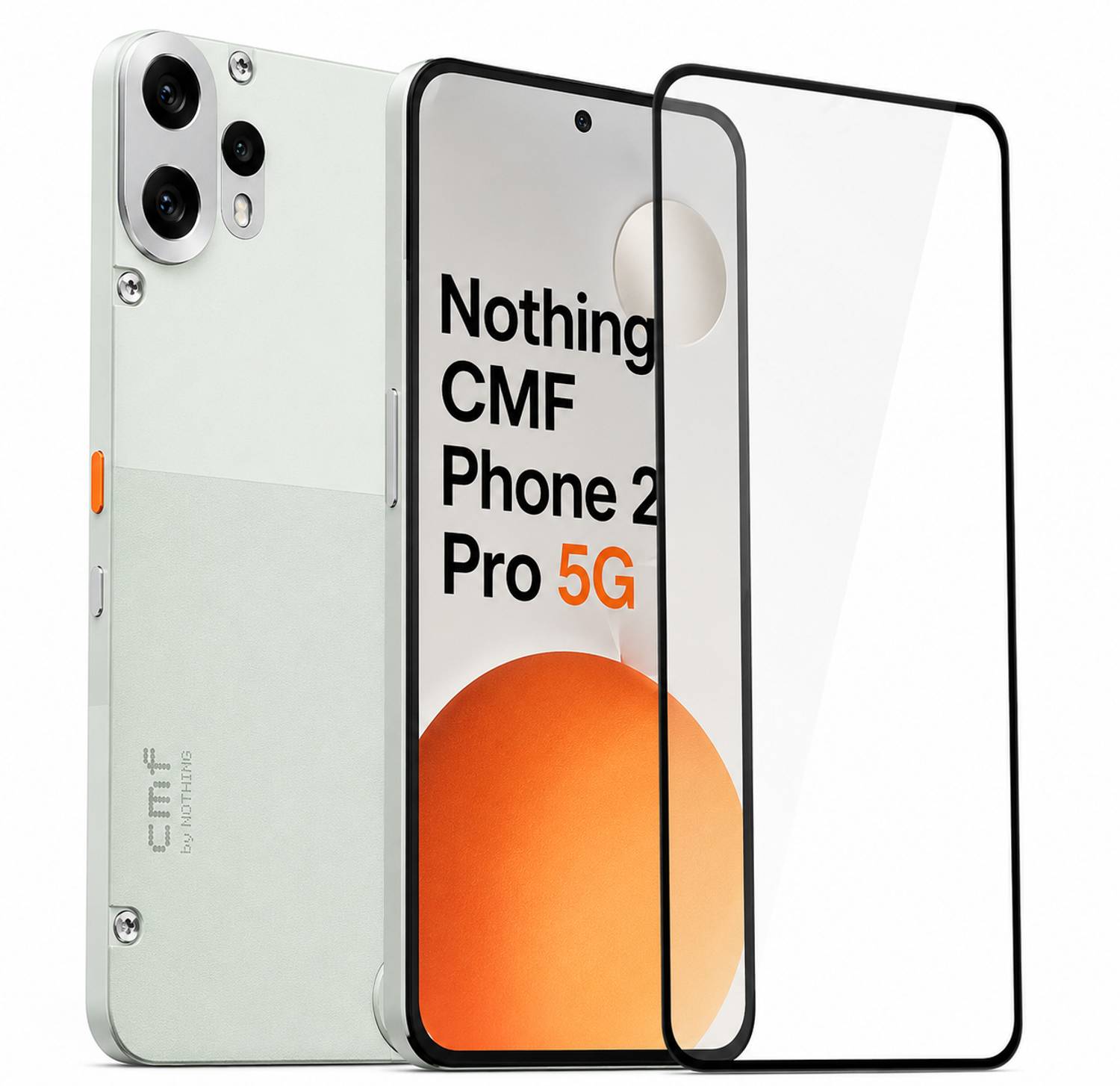 EITANSHA CREATION Edge To Edge Tempered Glass for CMF Phone 2 Pro, Nothing CMF Phone 2 Pro