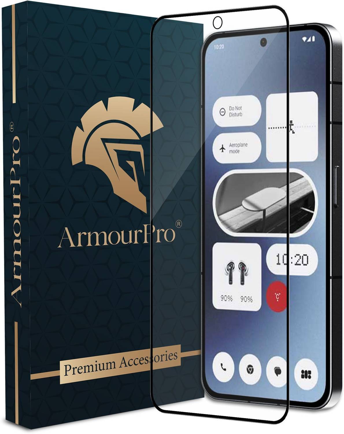 ArmourPro Edge To Edge Tempered Glass for Nothing Phone (2a) 5G,