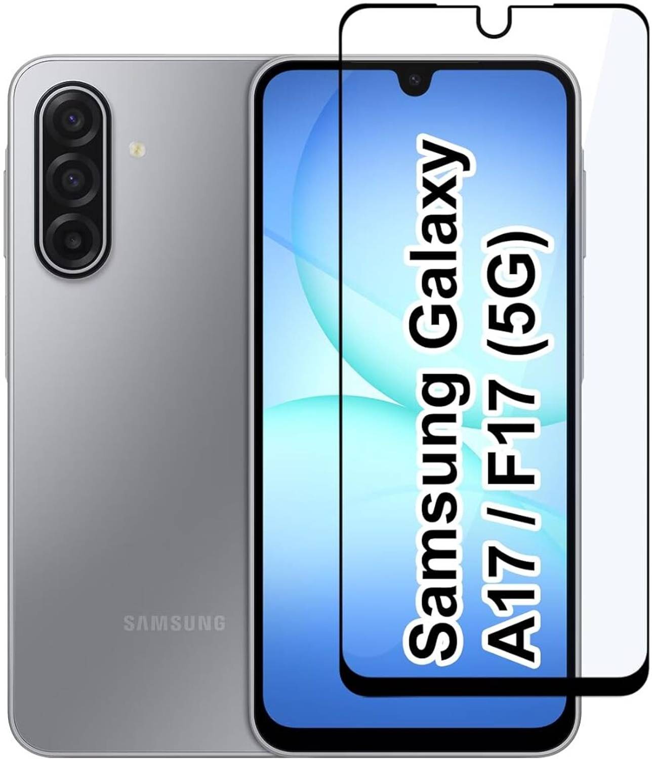 EITANSHA CREATION Edge To Edge Tempered Glass for Samsung Galaxy A17 5G, Samsung Galaxy A17, Samsung Galaxy F17 5G, Samsung Galaxy F17