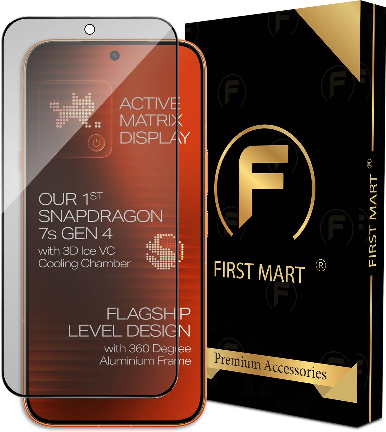 FIRST MART Edge To Edge Tempered Glass for Infinix Note 60 Pro 5G, Infinix Note 60 Pro, Matte Finish Glass