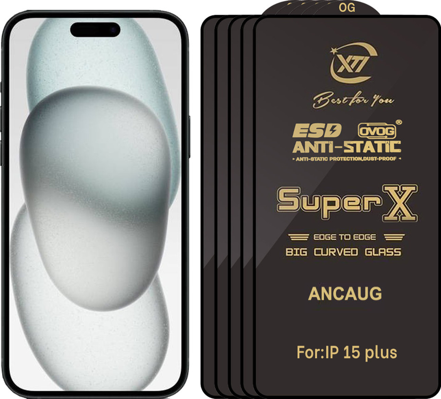 Image of SuperX Edge To Edge Tempered Glass for iPhone 15 Plus