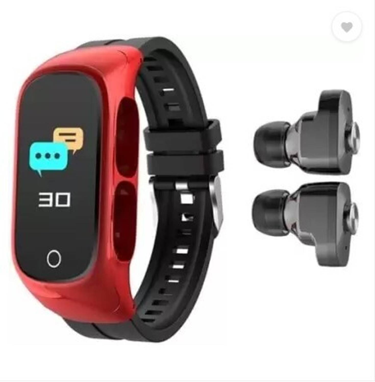 Varsha Edge To Edge Tempered Glass for 2-In-1 Smart Watch TWS Ear
