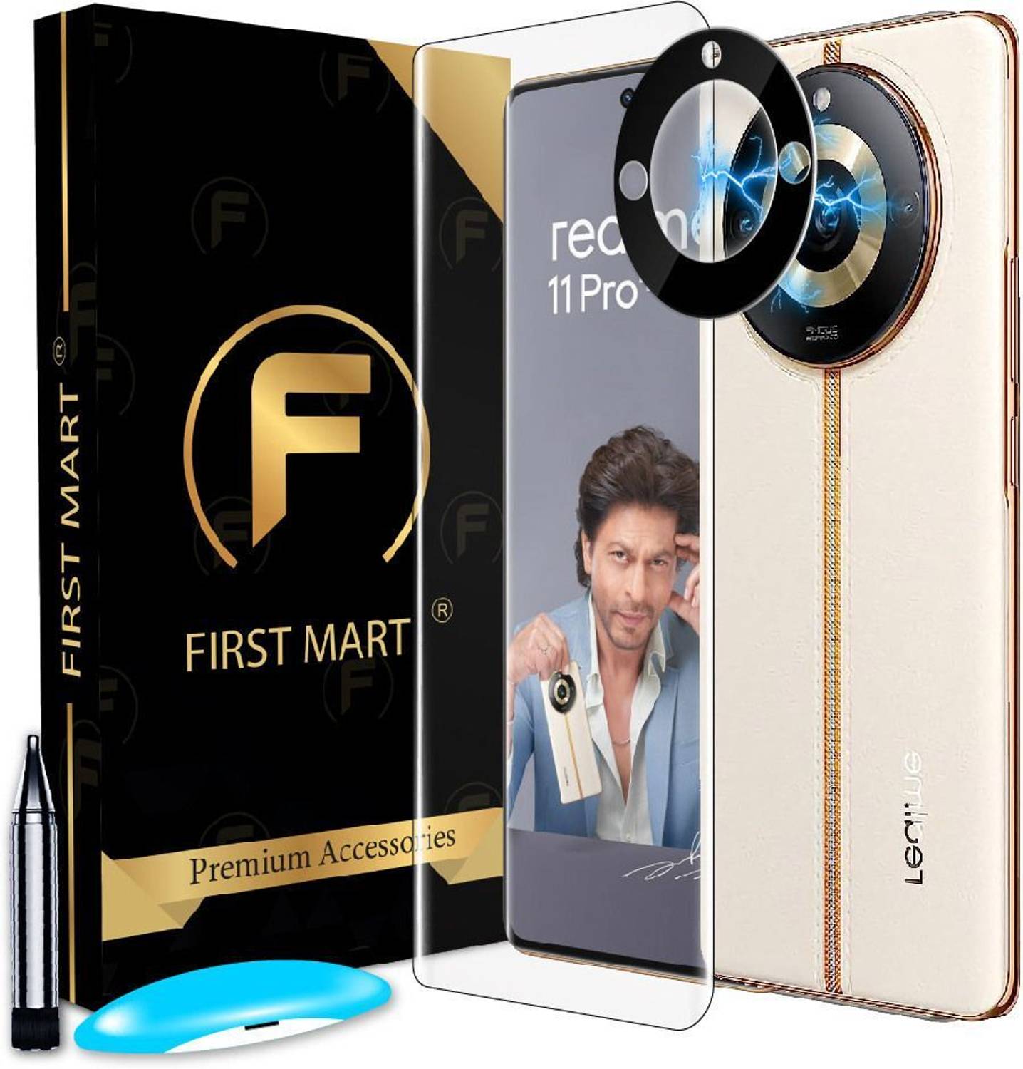 FIRST MART Edge To Edge Tempered Glass for Realme 11 Pro Plus 5G,