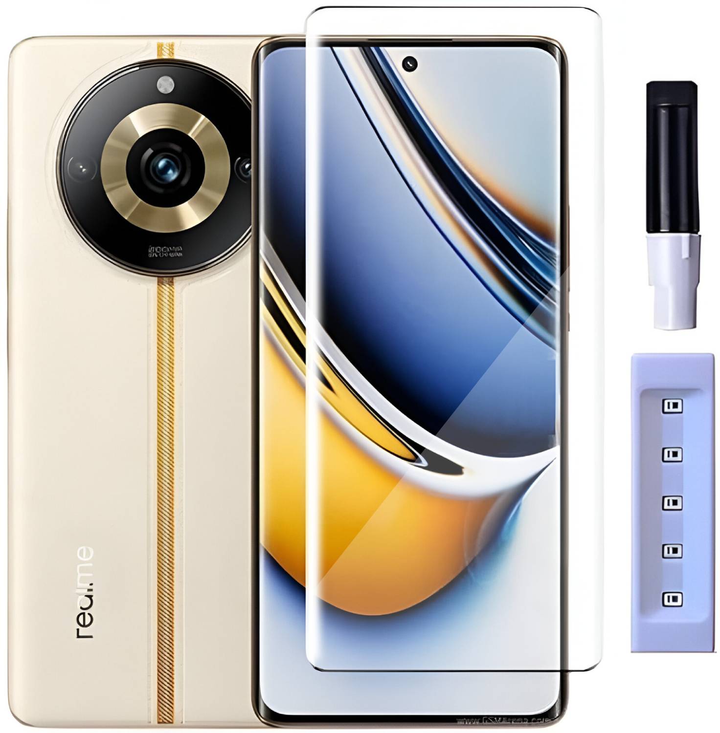 YOUTH MOBI Edge To Edge Tempered Glass for Realme 11 Pro 5G, Real