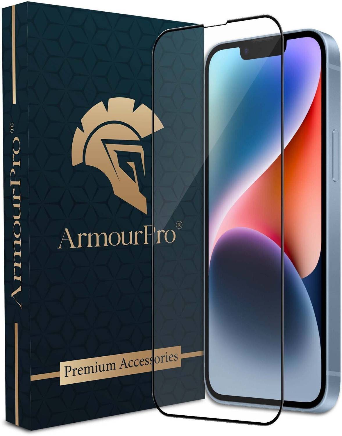 ArmourPro Edge To Edge Tempered Glass for Apple iPhone 14, iPhone