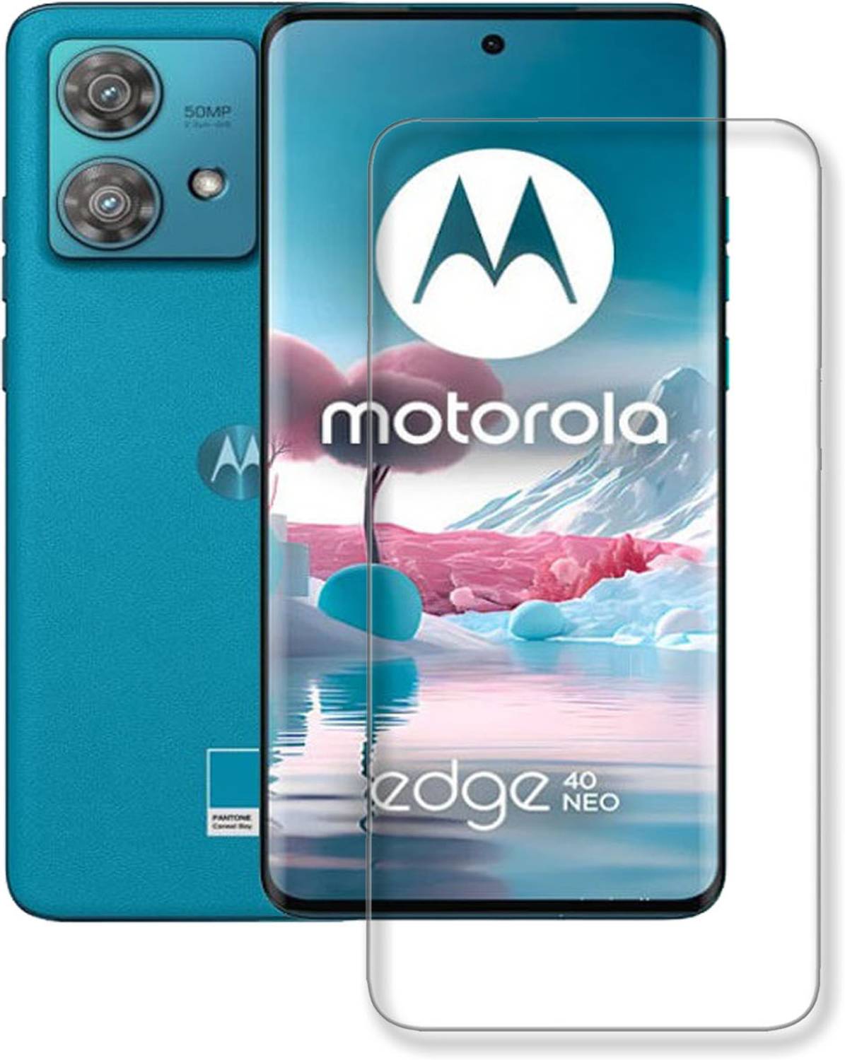 NKCASE Edge To Edge Tempered Glass for Motorola Edge 40 Neo, Moto