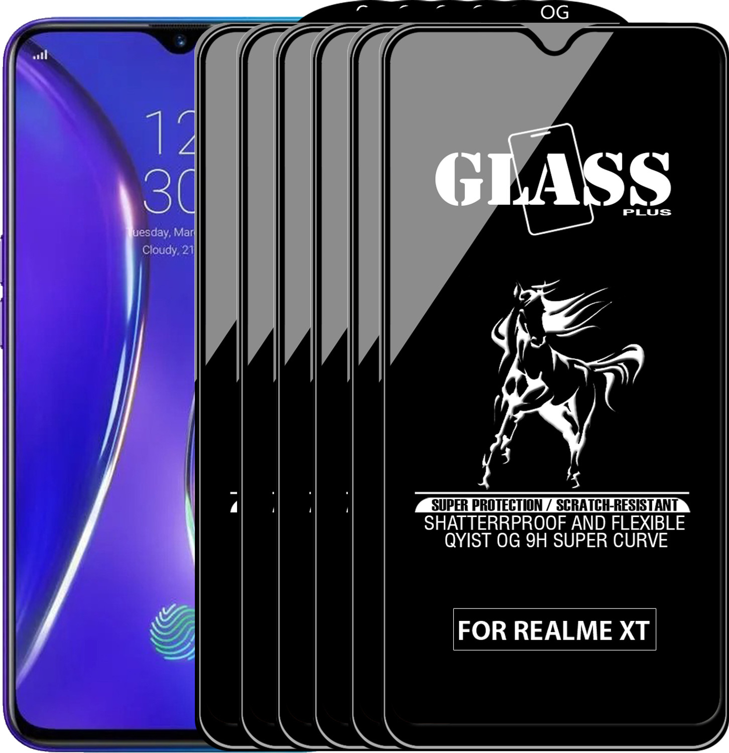 Image of Qyist Edge To Edge Tempered Glass for Realme XT
