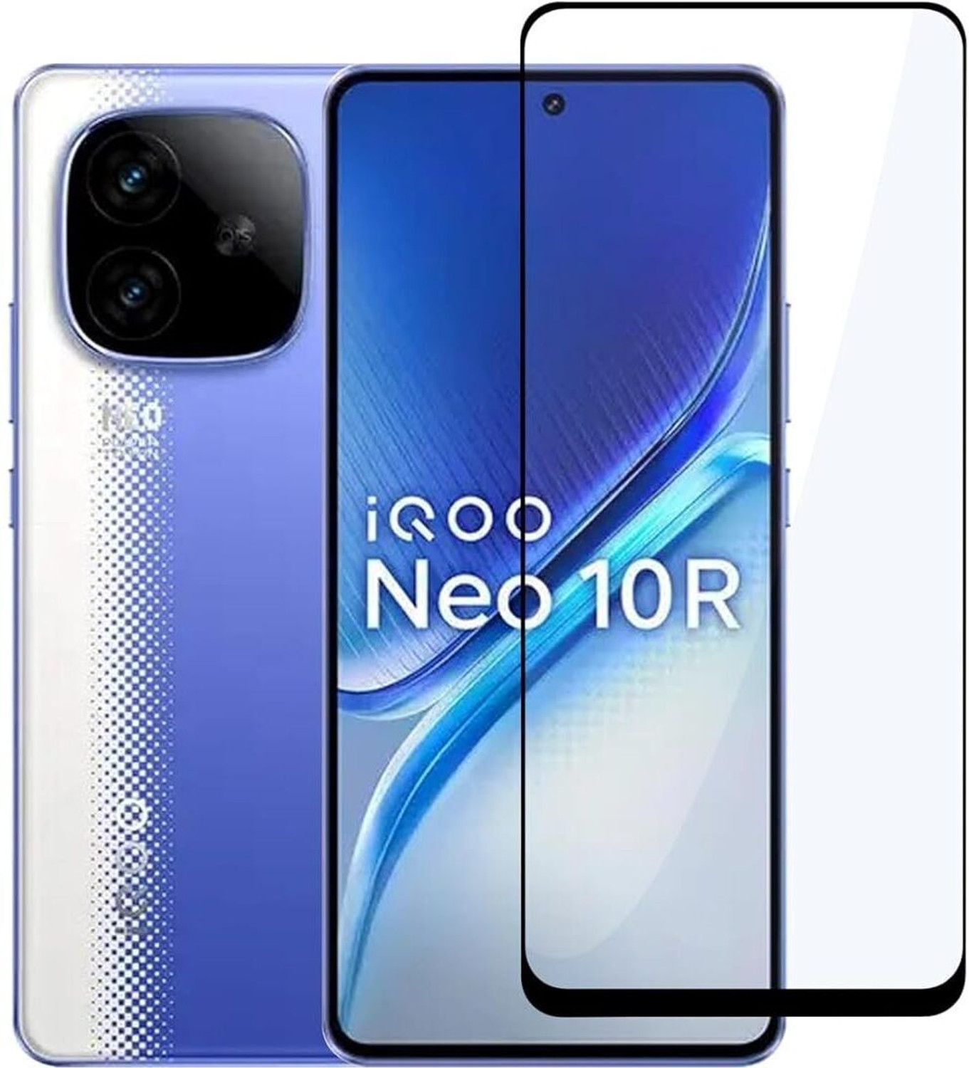 Image of EITANSHA CREATION Edge To Edge Tempered Glass for iQOO Neo 10R 5G, iQOO Neo 10r
