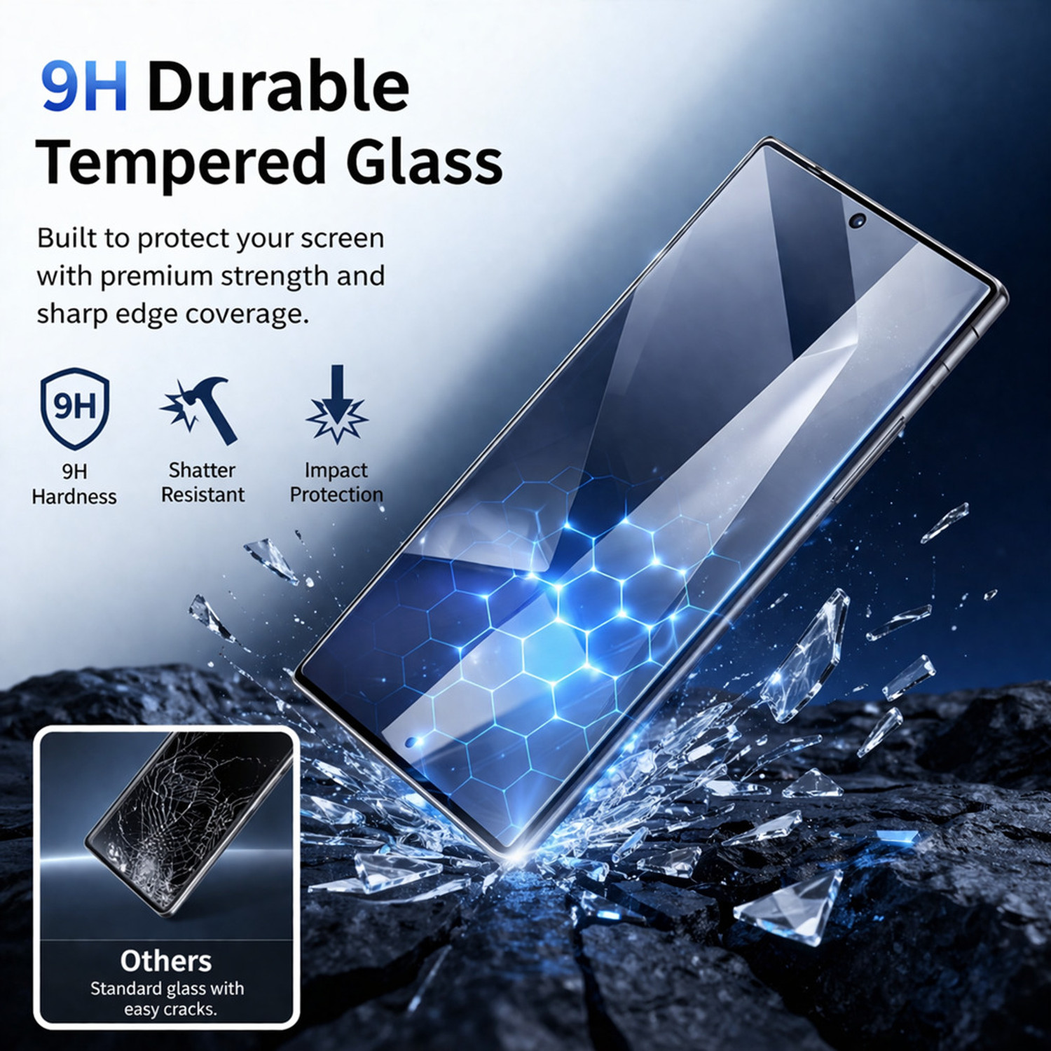 Image of SuperX Edge To Edge Tempered Glass for Realme GT 7