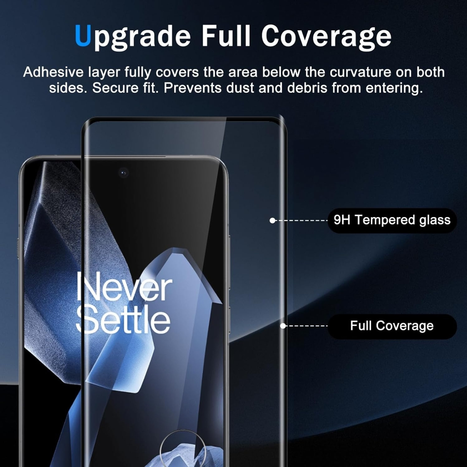Image of CASENED Edge To Edge Tempered Glass for Oneplus 13 (Pack of 1)