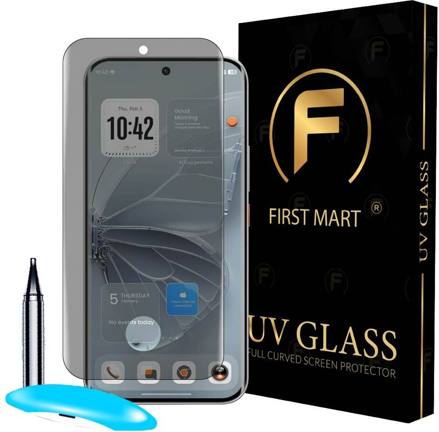 FIRST MART Edge To Edge Tempered Glass for Tecno Pova Curve 2 5G, Tecno Pova Curve 2, Privacy Anti Spy Protection