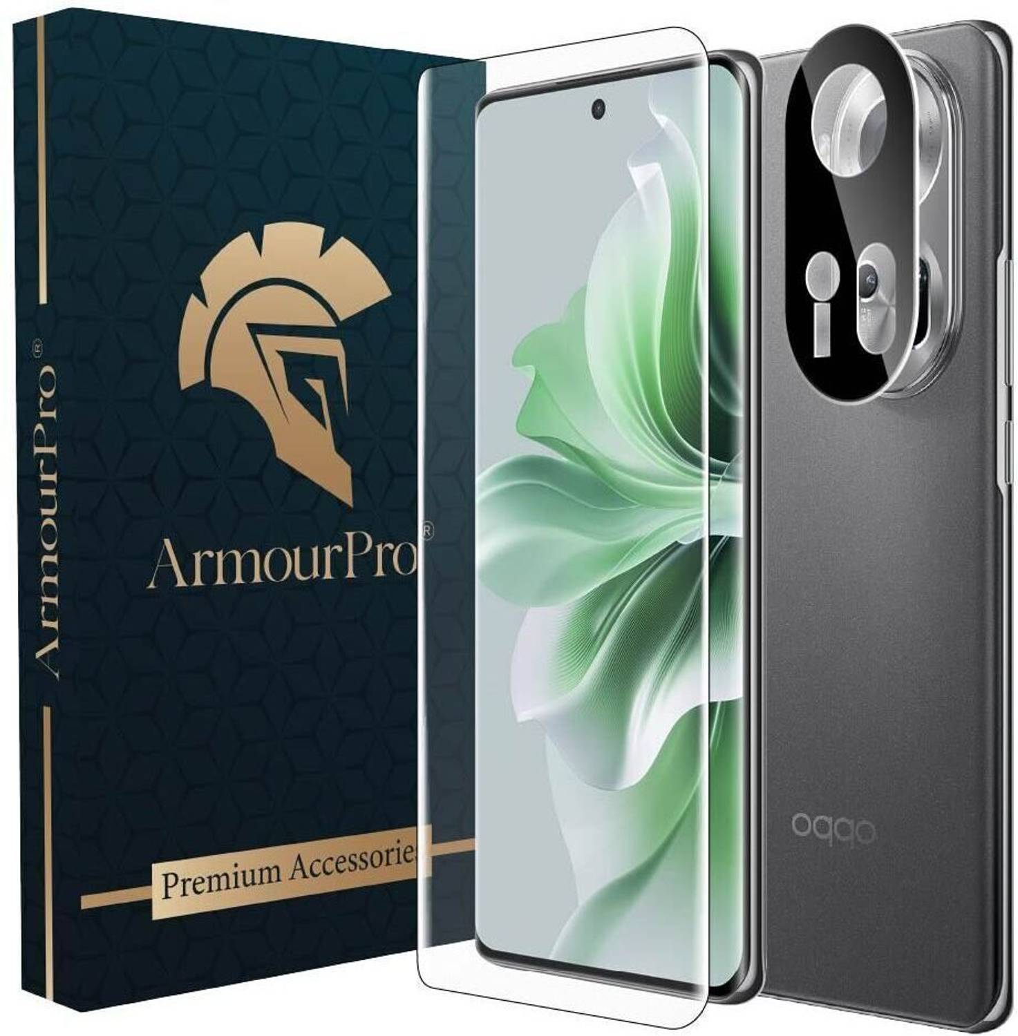 ArmourPro Edge To Edge Tempered Glass for Oppo Reno 11 5G, Oppo Reno 11 Pro 5G