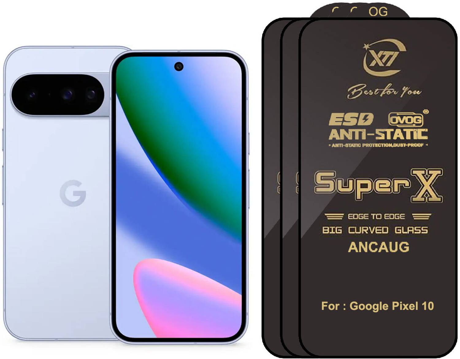 ANCAUG Edge To Edge Tempered Glass for Google Pixel 10
