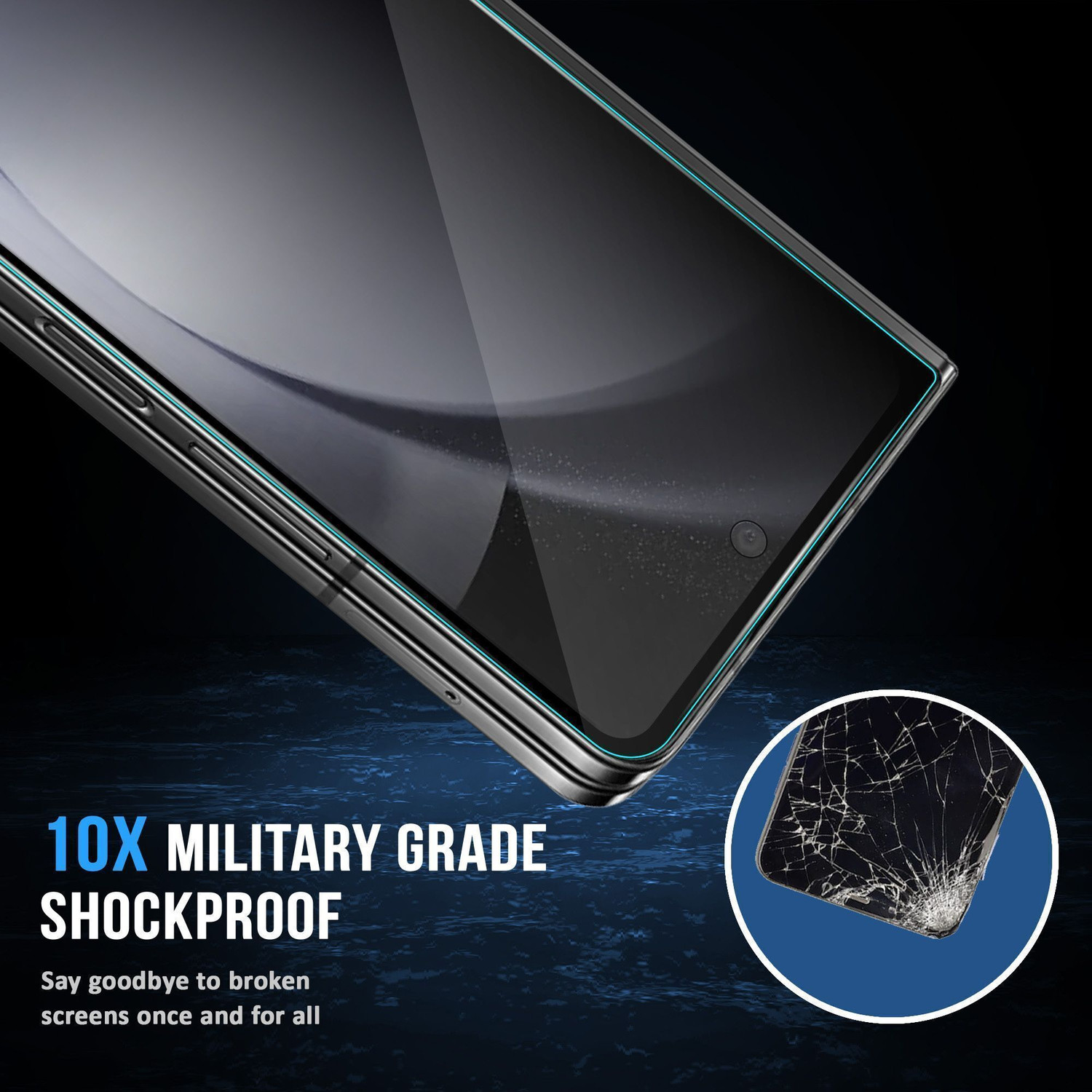 Image of ArmourPro Edge To Edge Tempered Glass for Samsung Galaxy Z Fold 5 5G, Samsung Z Fold5 5G, Privacy Protection