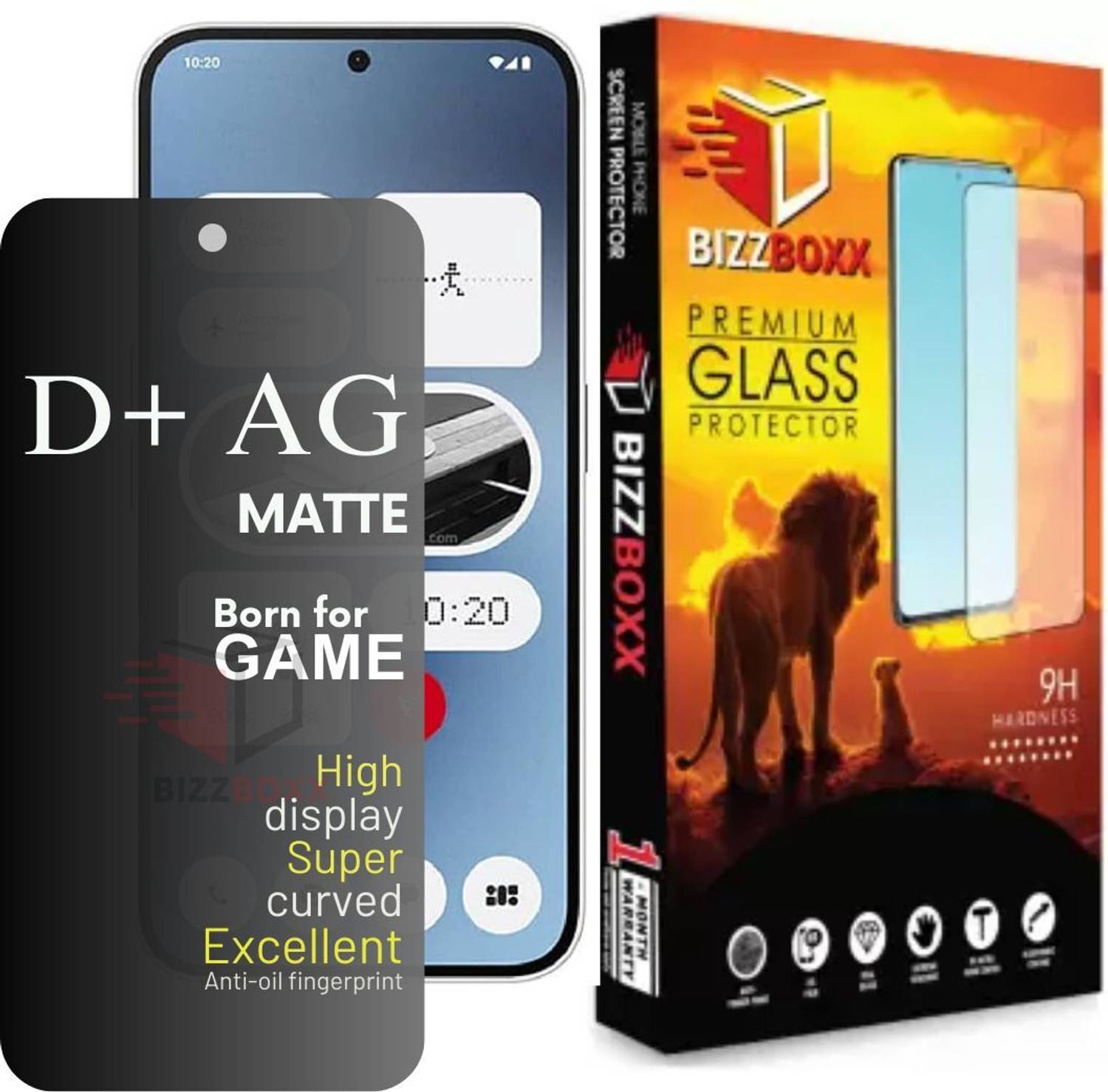 BizzBoxx Edge To Edge Tempered Glass for Nothing Phone (2a) 5G (P