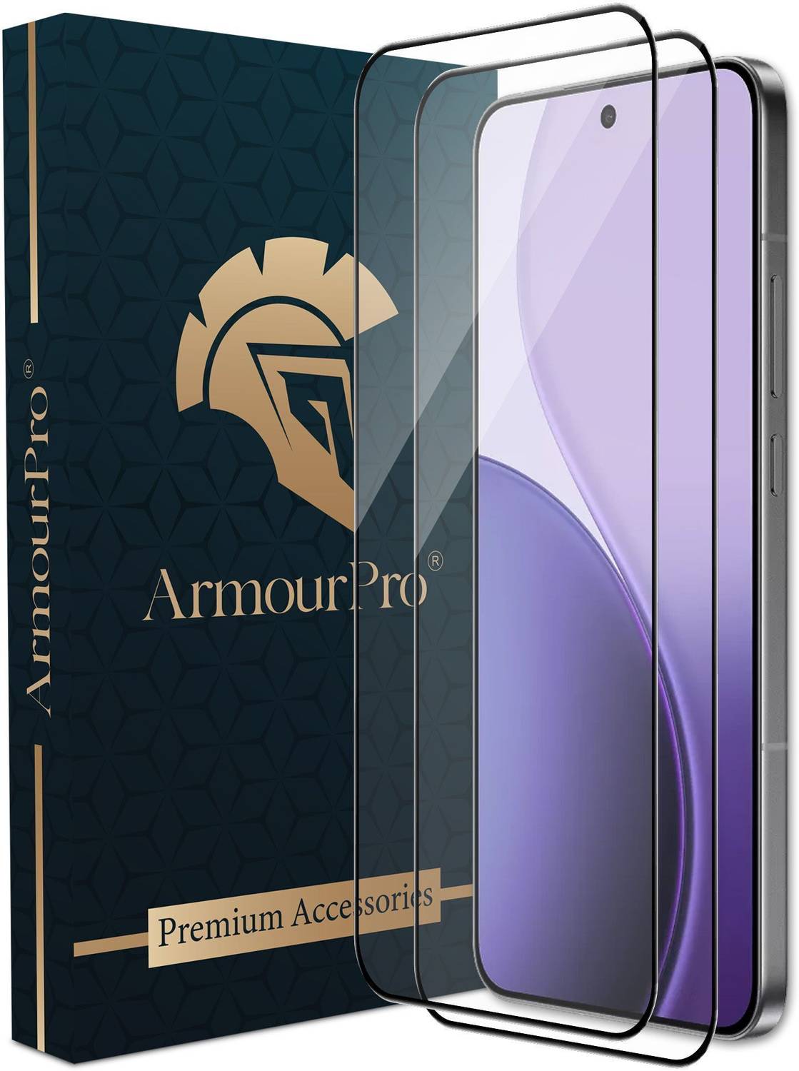 ArmourPro Edge To Edge Tempered Glass for Oppo Reno 14 Pro 5G, Oppo Reno 14 Pro