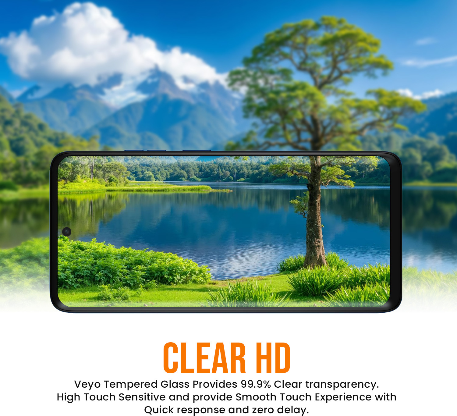 Image of VEYO Edge To Edge Tempered Glass for Motorola, MOTO G56, G57, G35, G35 5G, G15 4G, G15 Power, G15 Power 4G, G67 Power, G67 POwer 5G