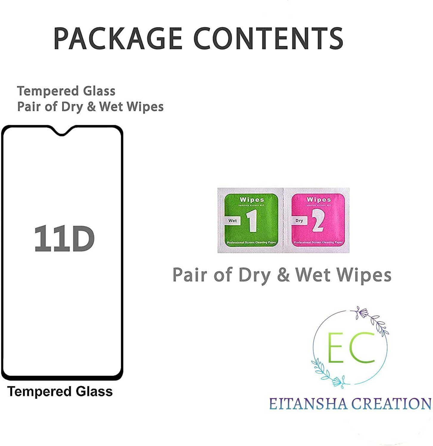Image of EITANSHA CREATION Edge To Edge Tempered Glass for iQOO Neo 10R 5G, iQOO Neo 10r