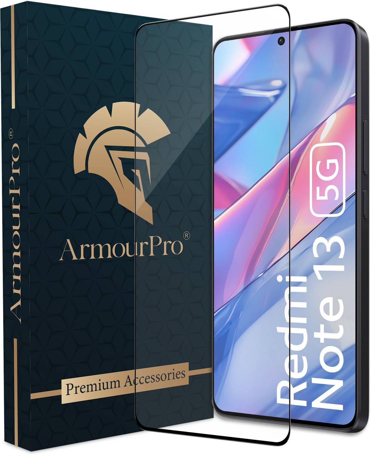 ArmourPro Edge To Edge Tempered Glass for Redmi Note 13 5G, Redmi Note 13, Redmi Note 13 Pro 5G, Redmi Note 13 Pro