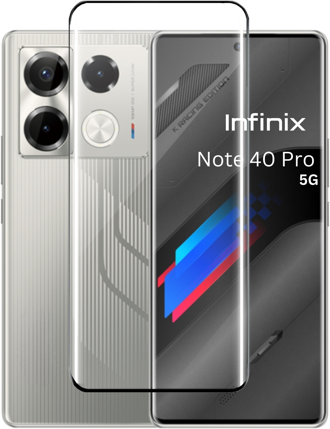 Image of Fablue Edge To Edge Tempered Glass for Infinix Note 40 Pro 5G