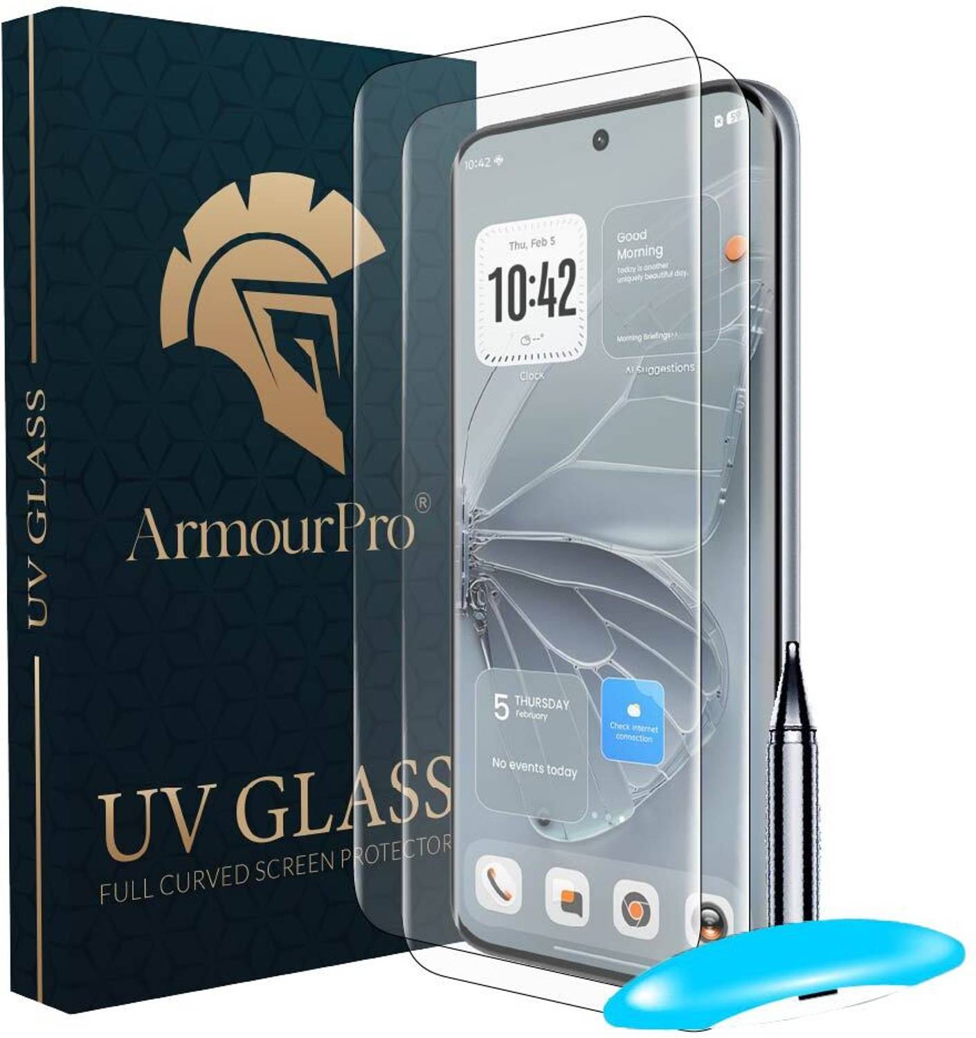 ArmourPro Edge To Edge Tempered Glass for Tecno Pova Curve 2 5G, Pova Curve 2