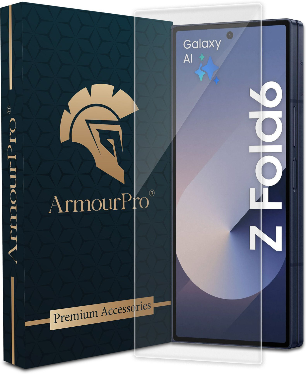 Image of ArmourPro Edge To Edge Tempered Glass for Samsung ZFold 6 5G, Samsung Galaxy ZFold 6 5G, Samsung Z Fold6, Borderless Clear Glass