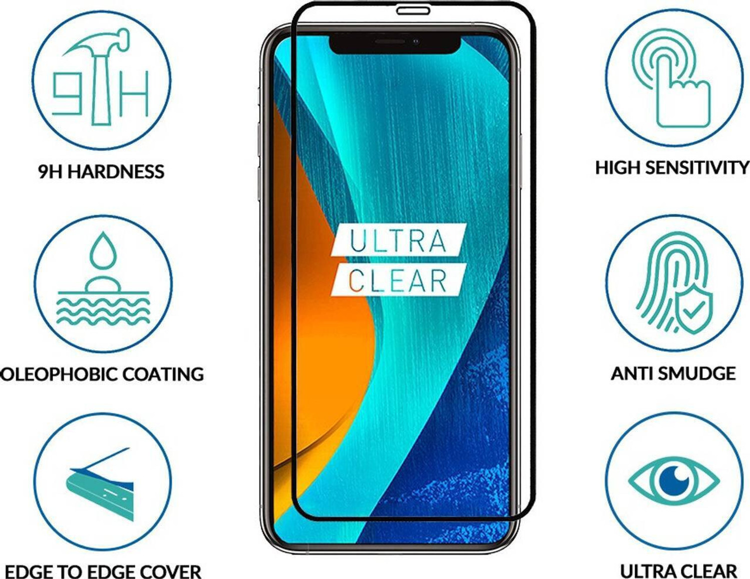 Image of Sprig Edge To Edge Tempered Glass for Apple iPhone XR, Apple iPhone XR