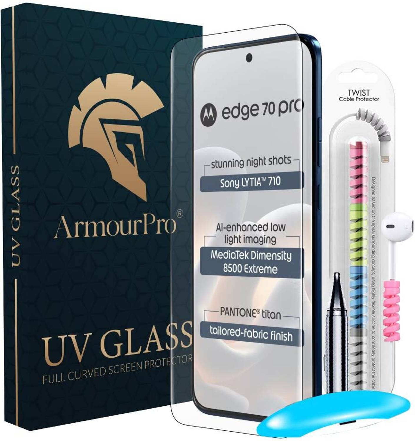 ArmourPro Edge To Edge Tempered Glass for Motorola Edge 70 Pro 5G