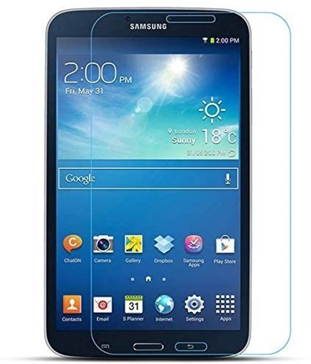 A-Allin1 Edge To Edge Tempered Glass for Samsung Galaxy Tab 3 8.0 T310-T311, (Ultra-Slim, Anti-Scratch and Precise Cutouts)
