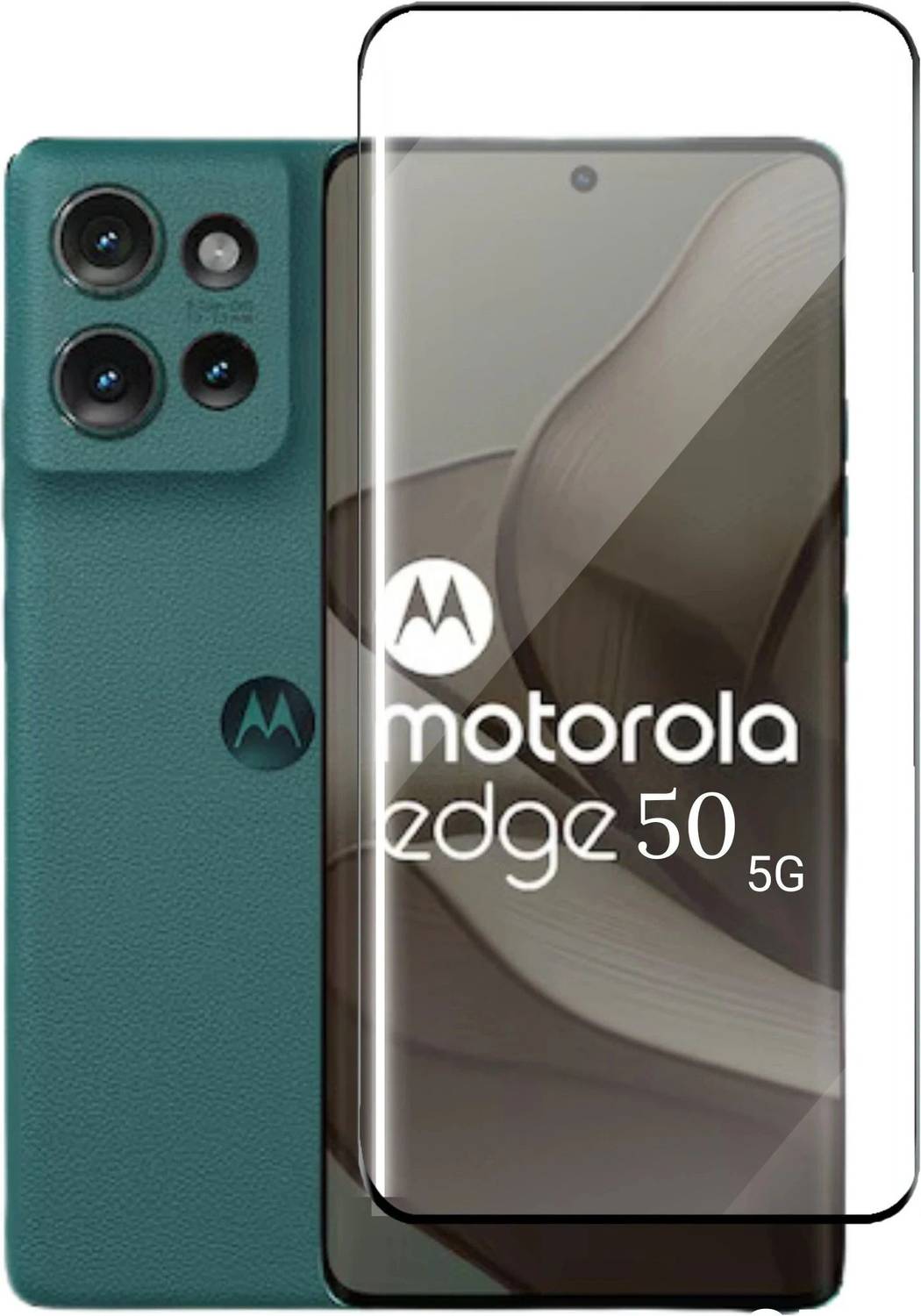 KWINE CASE Edge To Edge Tempered Glass for Motorola Edge 50 (Pack