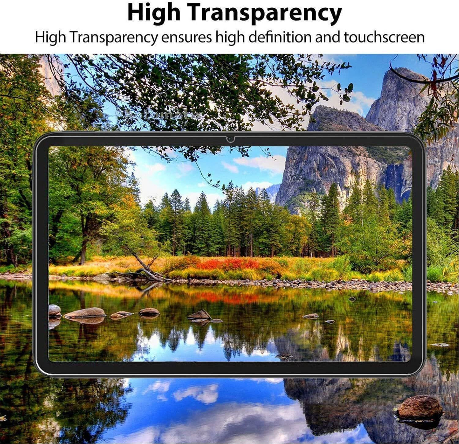 Image of iWishKart Edge To Edge Tempered Glass for Xioami Pad 6 / 6 Pro 11 Inch, Military grade Edge to Edge Premium gorilla glass with Self Installation Guide - Wet & Dry wipes, Dust Absorber