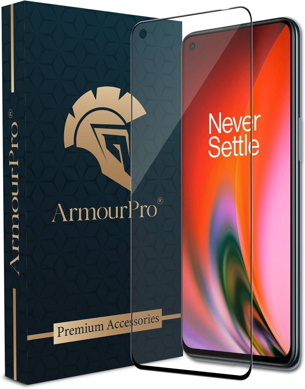 ArmourPro Edge To Edge Tempered Glass for OnePlus Nord 2 5G, OnePlus Nord 2T 5G, OnePlus Nord CE 5G