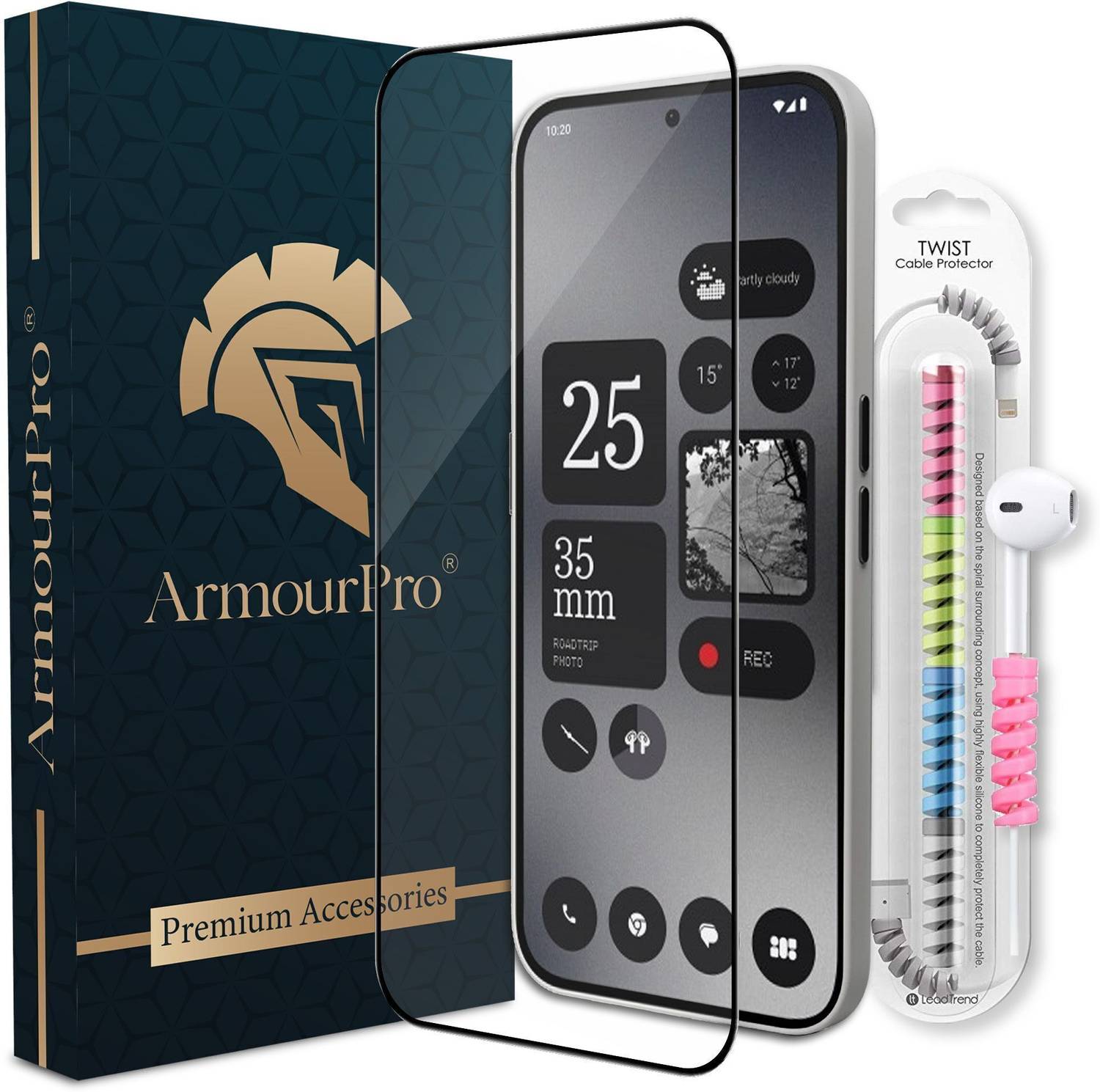 ArmourPro Edge To Edge Tempered Glass for Nothing Phone (2a) 5G,