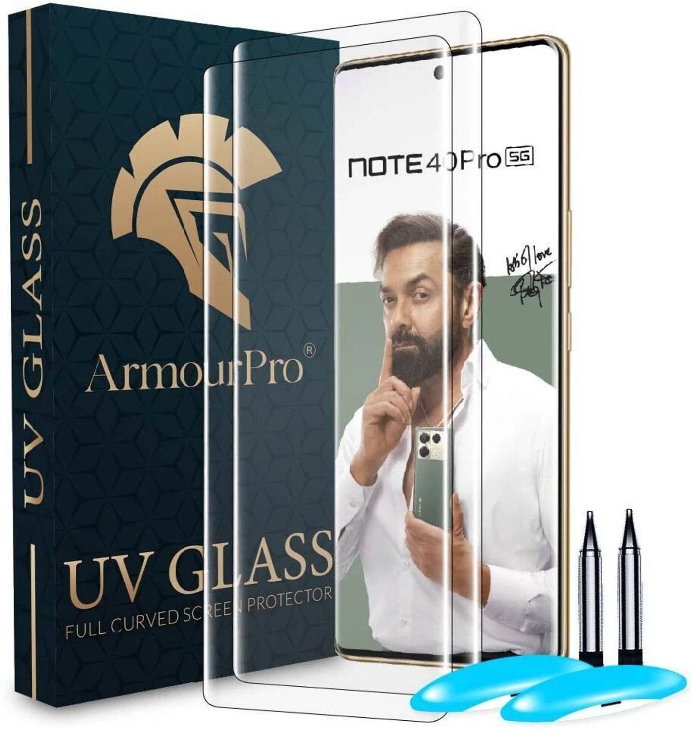 ArmourPro Edge To Edge Tempered Glass for Infinix Note 40 Pro 5G, Infinix Note 40 Pro Plus