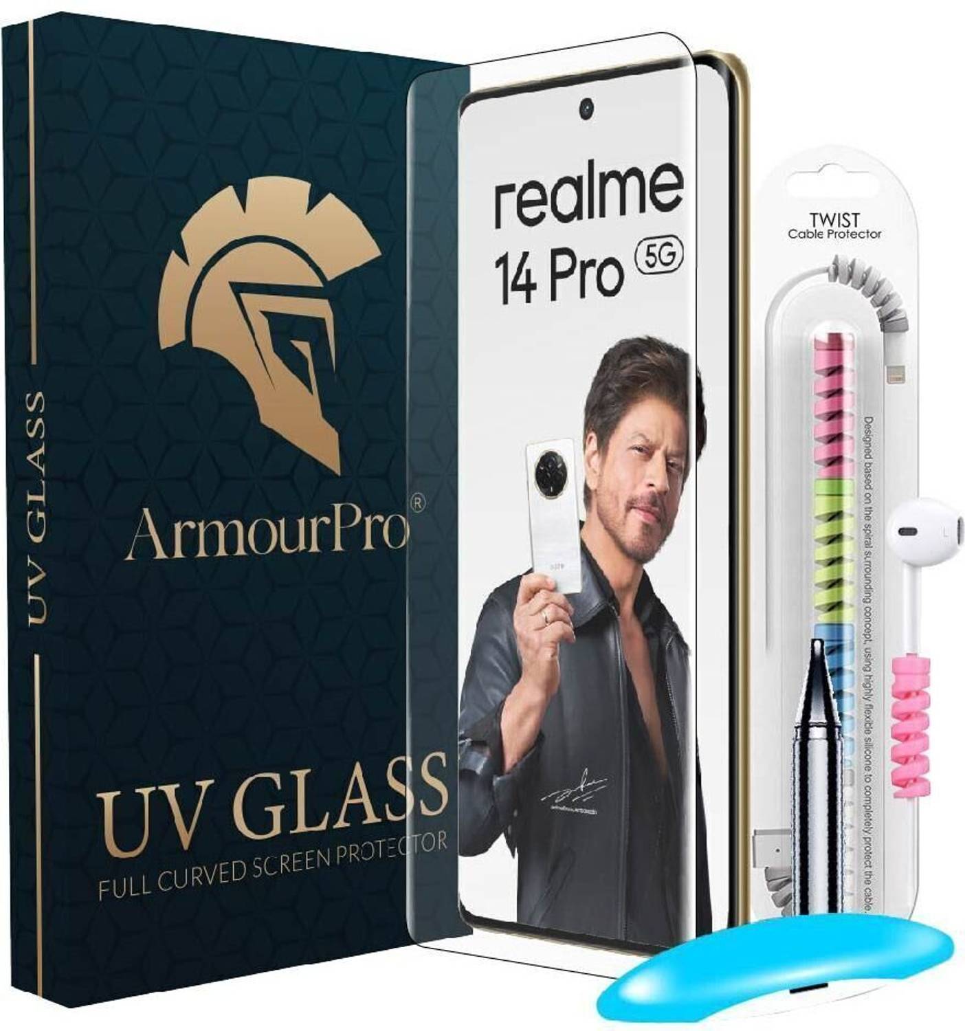 ArmourPro Edge To Edge Tempered Glass for realme 14 Pro 5G, Realm