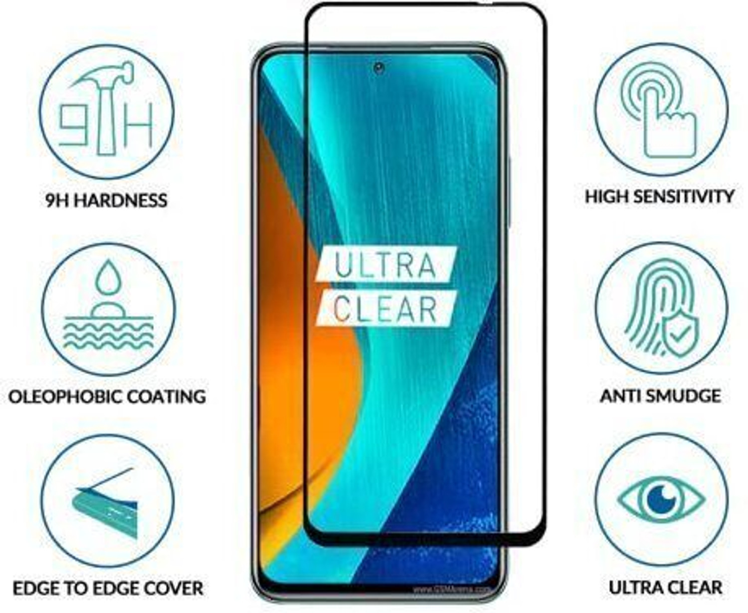 Image of Sprig Edge To Edge Tempered Glass for POCO M4 Pro, MI POCO M4, M4 PRO 5G