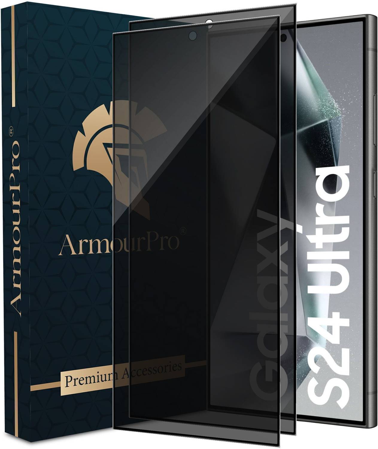 ArmourPro Edge To Edge Tempered Glass for Samsung Galaxy S24 Ultr