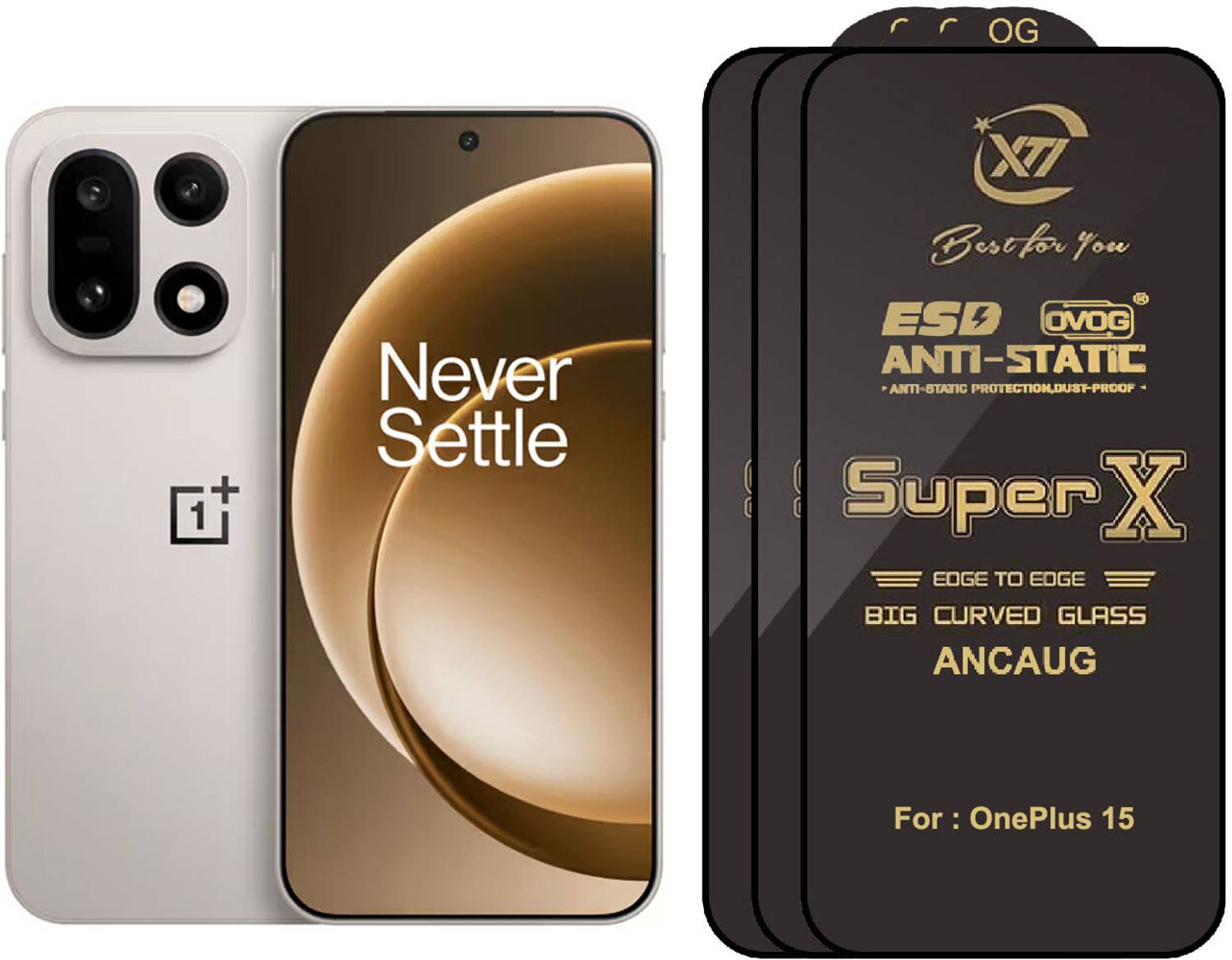 ANCAUG ENTERPRISES Edge To Edge Tempered Glass for OnePlus 15