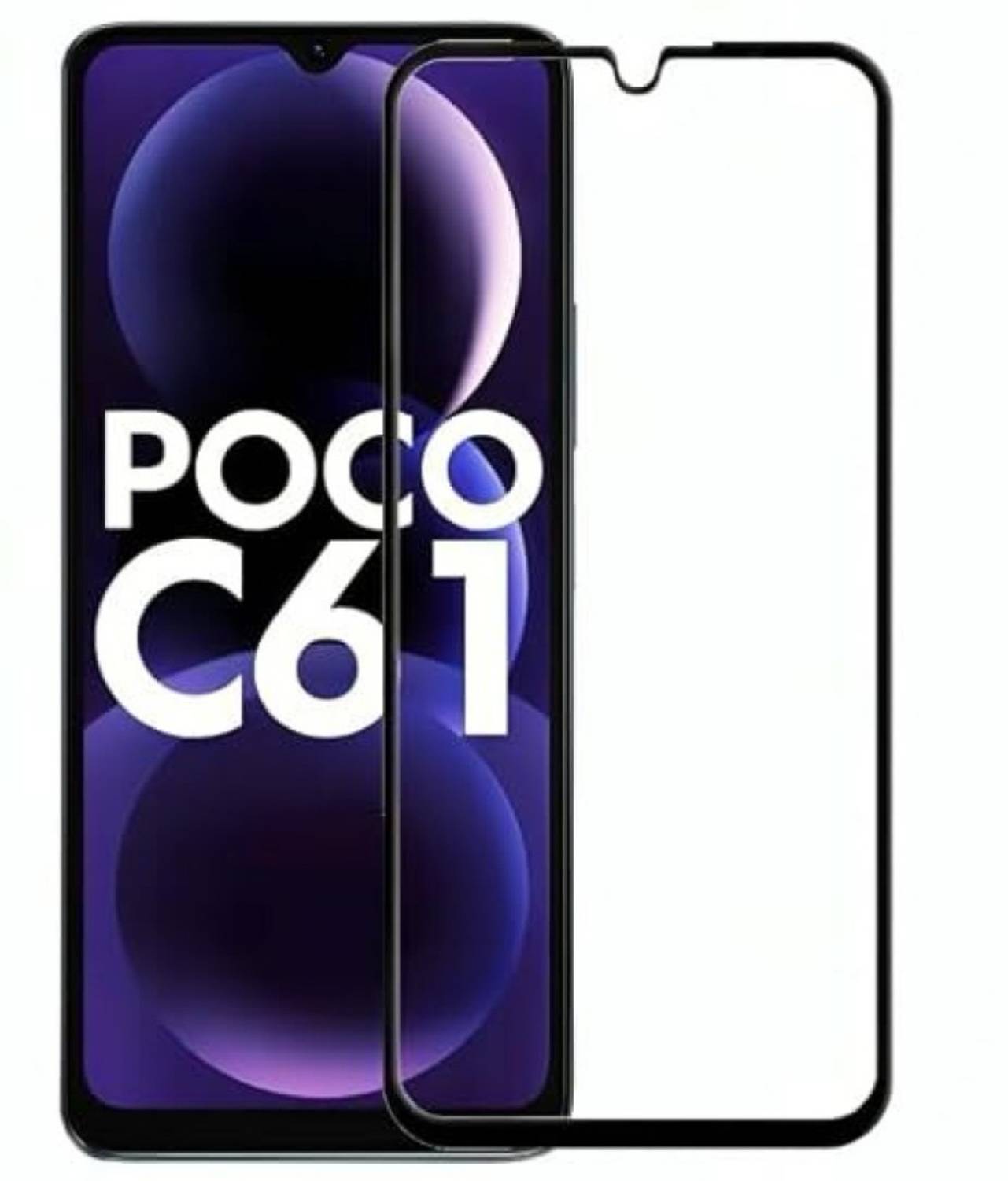 Aeidess Edge To Edge Tempered Glass for POCO C61